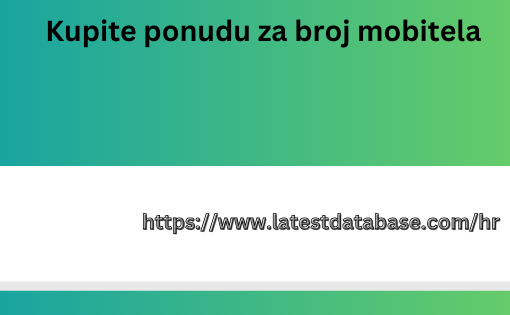 Kupite ponudu za broj mobitela