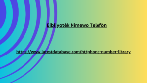 Bibliyotèk Nimewo Telefòn 